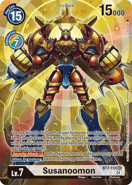 Digimon TCG Card 'BT7-112_P1' 'Susanoomon'