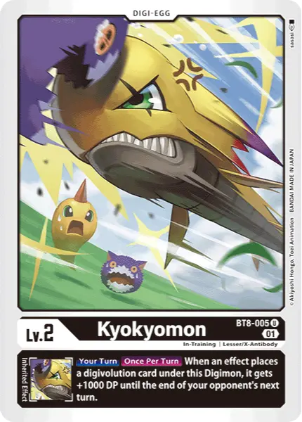 Digimon TCG Card BT8-005 Kyokyomon