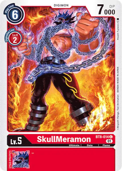 Digimon TCG Card 'BT8-014' 'SkullMeramon'