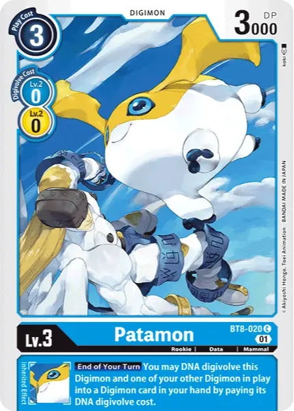 Digimon TCG Card 'BT8-020' 'Patamon'