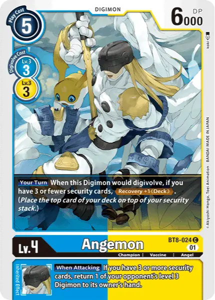 Digimon TCG Card 'BT8-024' 'Angemon'