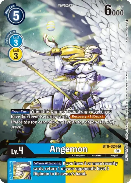 Digimon TCG Card 'BT8-024_P1' 'Angemon'