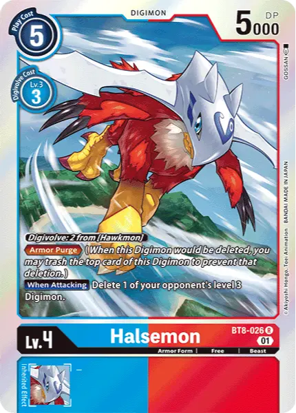 Digimon TCG Card 'BT8-026' 'Halsemon'