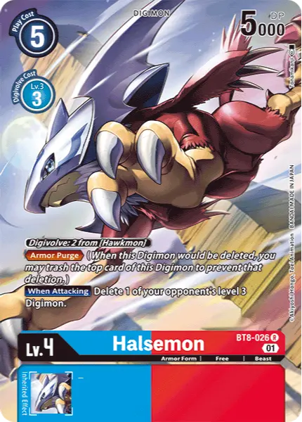 Digimon TCG Card 'BT8-026_P1' 'Halsemon'