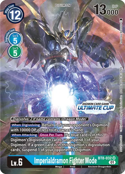 Digimon TCG Card BT8-032_P1 Imperialdramon Fighter Mode