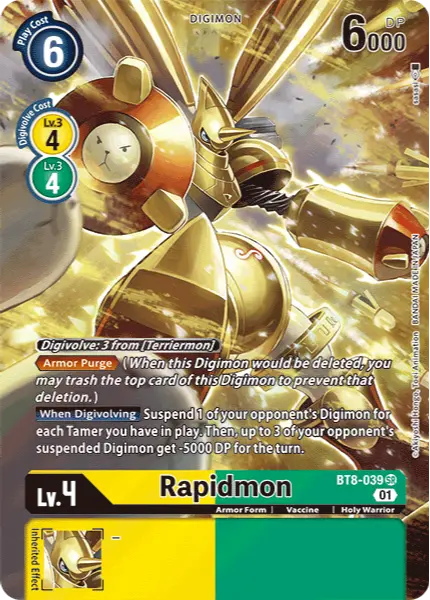 Digimon TCG Card BT8-039_P1 Rapidmon