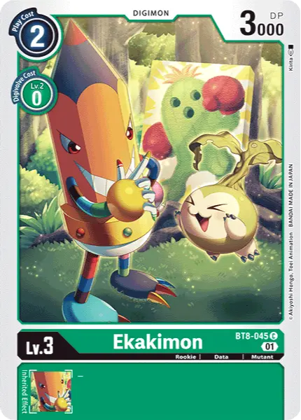 Digimon TCG Card 'BT8-045' 'Ekakimon'