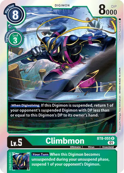 Digimon TCG Card BT8-055 Climbmon