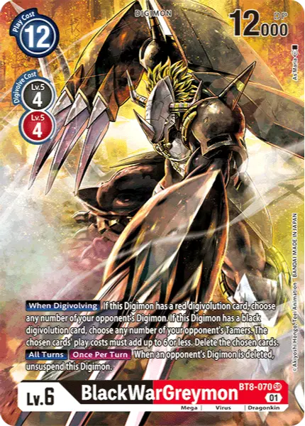 Digimon TCG Card BT8-070_P1 BlackWarGreymon