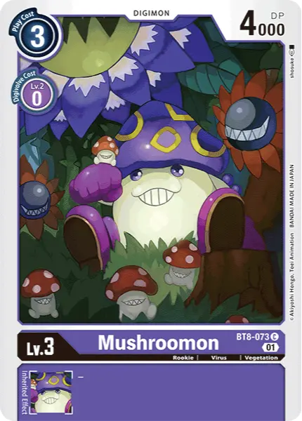 Digimon TCG Card 'BT8-073' 'Mushroomon'