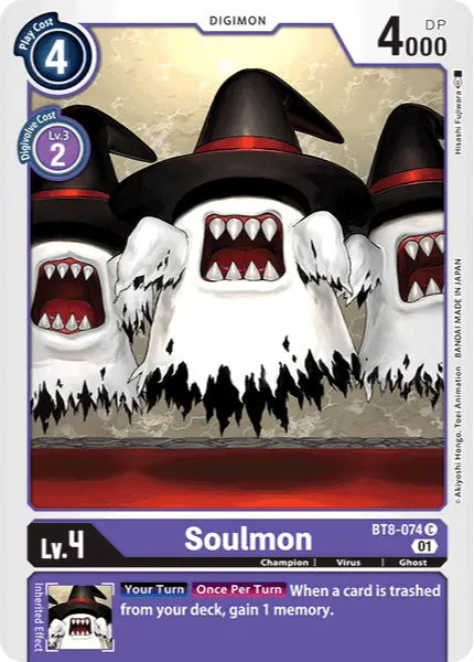 Digimon TCG Card 'BT8-074' 'Soulmon'