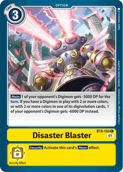 Digimon TCG Card 'BT8-100' 'Disaster Blaster'