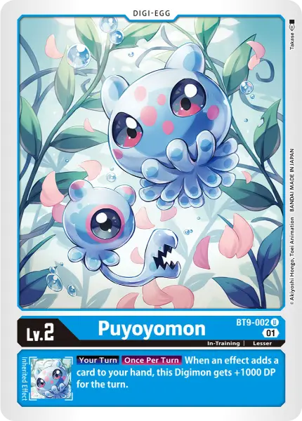 Digimon TCG Card 'BT9-002' 'Puyoyomon'