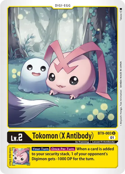 Digimon TCG Card 'BT9-003' 'Tokomon (X Antibody)'