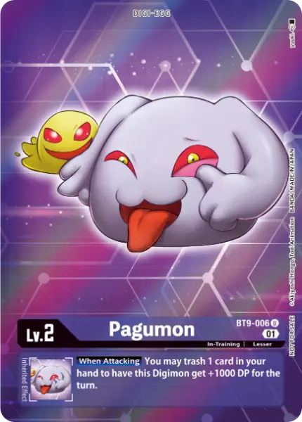 Digimon TCG Card 'BT9-006_P1' 'Pagumon'