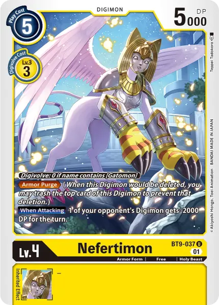 Digimon TCG Card BT9-037 Nefertimon