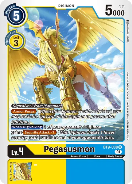 Digimon TCG Card BT9-038 Pegasusmon