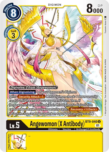 Digimon TCG Card BT9-040 Angewomon (X Antibody)