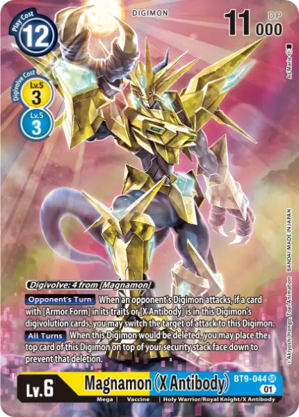 Digimon TCG Card 'BT9-044_P1' 'Magnamon (X Antibody)'