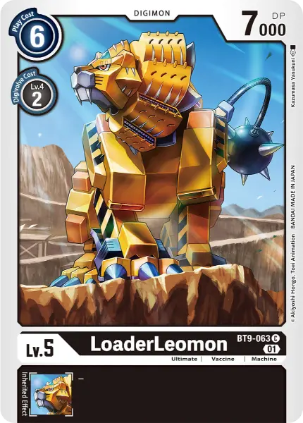 Digimon TCG Card 'BT9-063' 'LoaderLeomon'