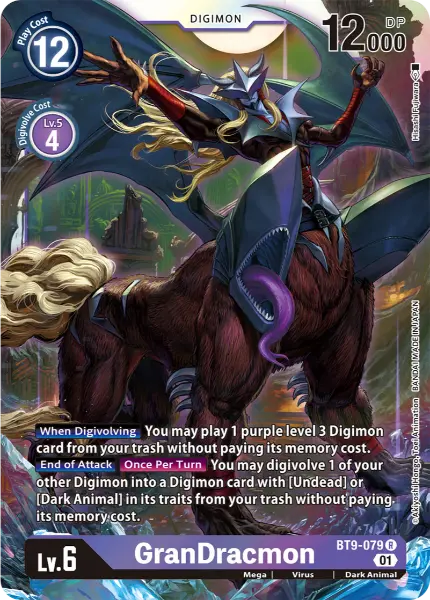 Digimon TCG Card 'BT9-079' 'GranDracmon'