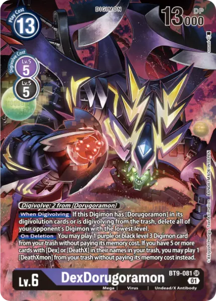 Digimon TCG Card 'BT9-081_P1' 'DexDorugoramon'