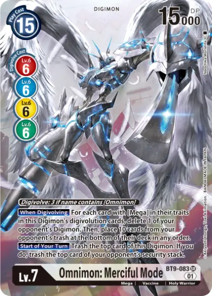 Digimon TCG Card 'BT9-083_P1' 'Omnimon: Merciful Mode'