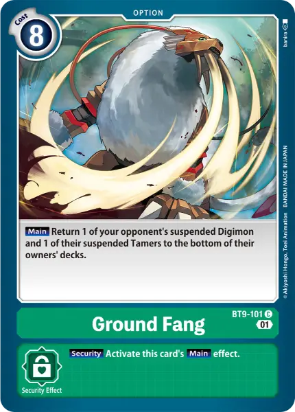 Digimon TCG Card 'BT9-101' 'Ground Fang'