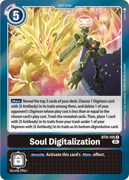 Digimon TCG Card 'BT9-105' 'Soul Digitalization'