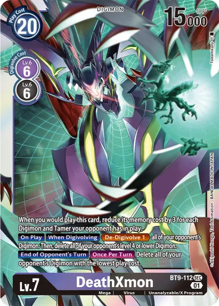 Digimon TCG Card 'BT9-112' 'DeathXmon'