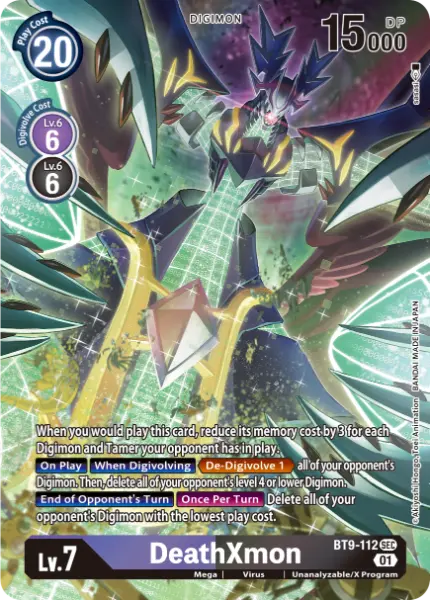 Digimon TCG Card 'BT9-112_P1' 'DeathXmon'