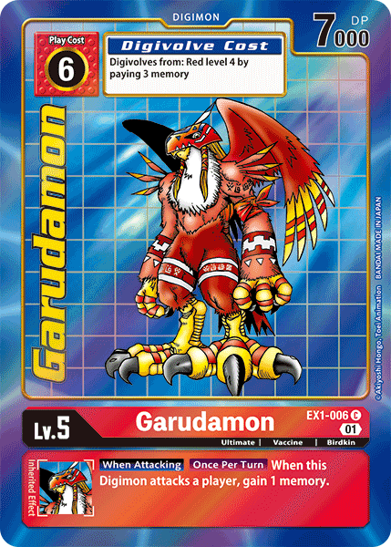 Digimon TCG Card 'EX1-006_P1' 'Garudamon'