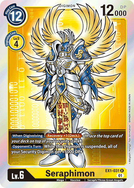 Digimon TCG Card EX1-031 Seraphimon