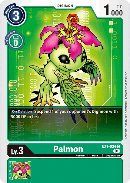 Digimon TCG Card EX1-034 Palmon