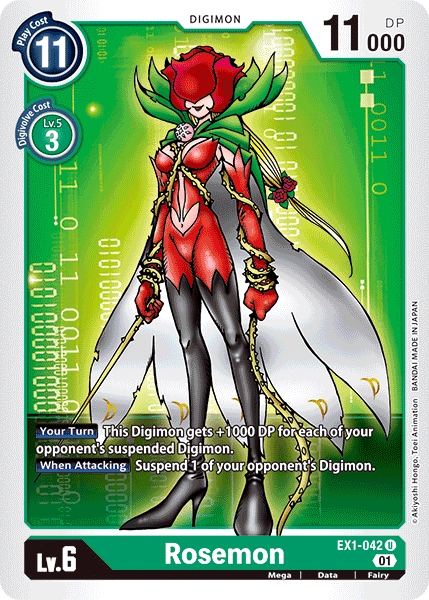 Digimon TCG Card 'EX1-042' 'Rosemon'