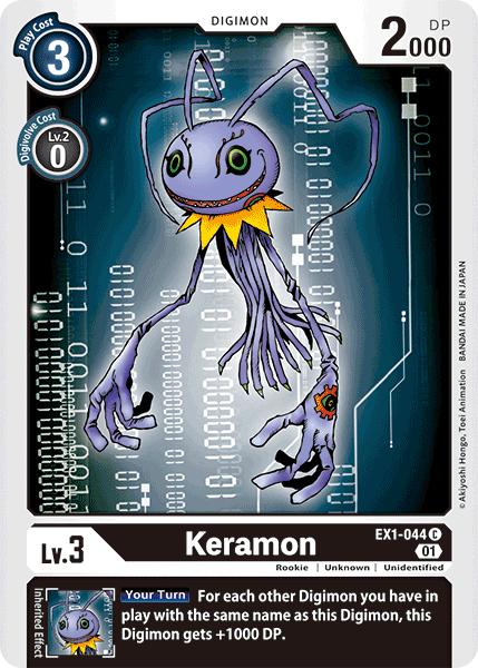 Digimon TCG Card EX1-044 Keramon