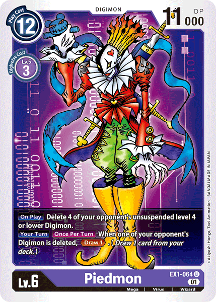 Digimon TCG Card 'EX1-064' 'Piedmon'