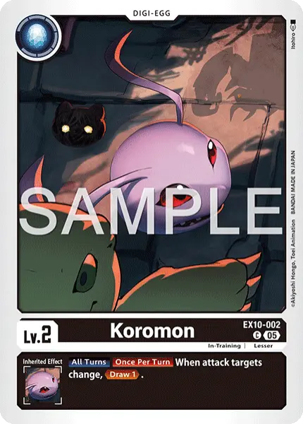 Digimon TCG Card 'EX10-002' 'Koromon'