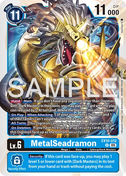Digimon TCG Card 'EX10-012' 'MetalSeadramon'
