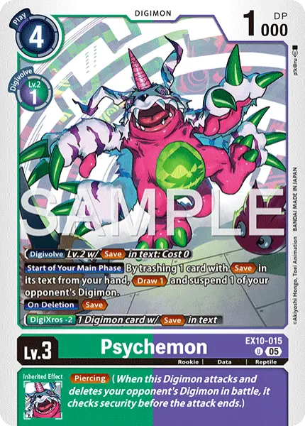 Digimon TCG Card 'EX10-015' 'Psychemon'