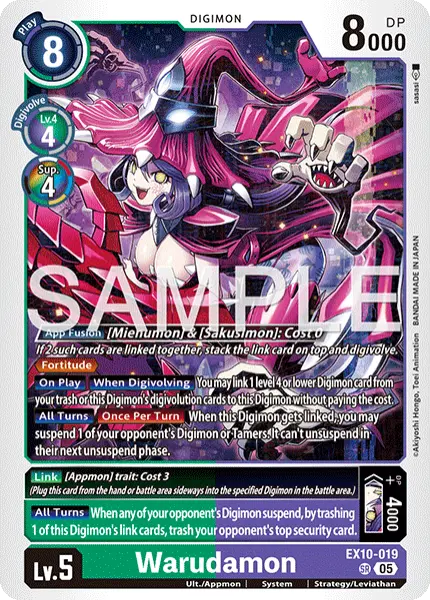 Digimon TCG Card 'EX10-019' 'Warudamon'