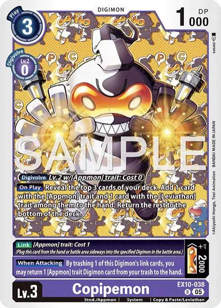 Digimon TCG Card 'EX10-038' 'Copipemon'