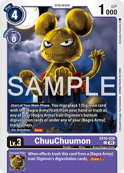 Digimon TCG Card 'EX10-039' 'ChuuChuumon'