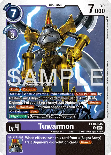 Digimon TCG Card 'EX10-045' 'Tuwarmon'