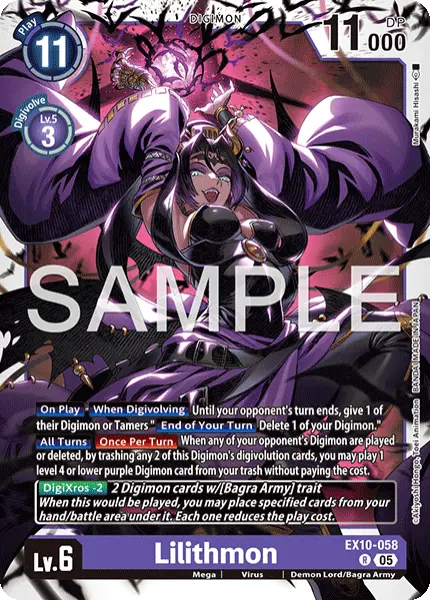 Digimon TCG Card 'EX10-058' 'Lilithmon'
