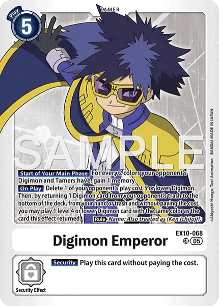 Digimon TCG Card 'EX10-068' 'Digimon Emperor'