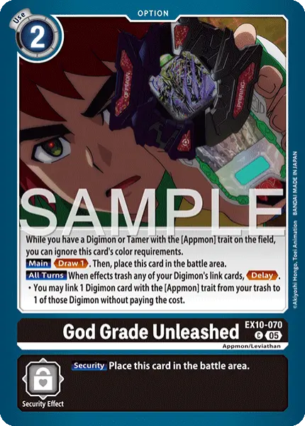 Digimon TCG Card 'EX10-070' 'God Grade Unleashed'