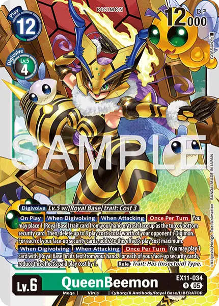 Deck Royal Base - 2nd with preview of card EX11-034