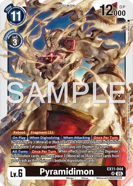 Digimon TCG Card 'EX11-044' 'Pyramidimon'