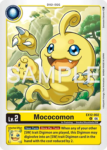 Digimon TCG Card 'EX12-002' 'Mococomon'